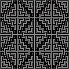 Antique seamless background Mosaic Pixel Square Geometry Cross Frame