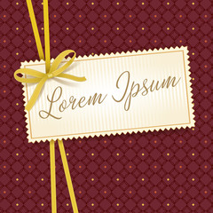 Vintage design element, label, icon, frame, for packaging, design of luxury products. Vector illustration