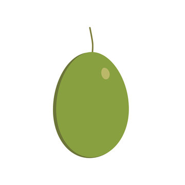 Olive icon in flat design