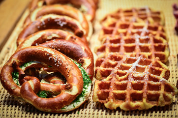 pastry delights close up - sweet dish