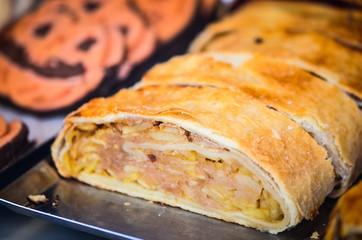pastry delights close up - sweet dish