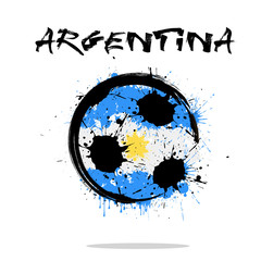 Flag of Argentina as an abstract soccer ball