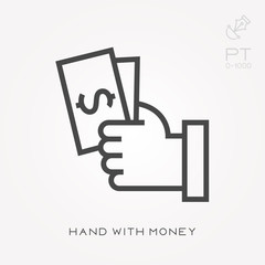 Hand with money