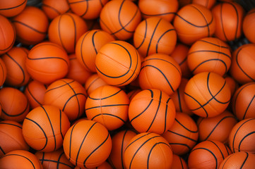 lots of basketball balls
