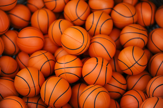 Lots Of Basketball Balls