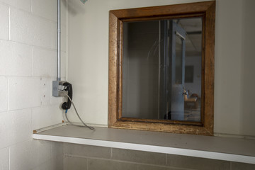 Phone used by visitors at abandoned prison