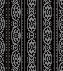 Antique seamless background Curve Cross Spiral Frame Flower Vine Line