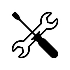 Repair service, wrench and screwdriver, tools