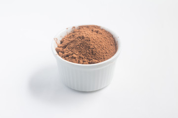 Cocoa powder in a bowl