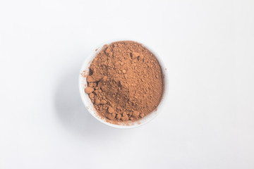 Cocoa powder in a bowl
