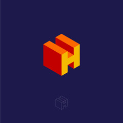 Fototapeta premium C letter. C monogram. Abstract letter like labyrinth. Network logo. Typography. Loader icon.