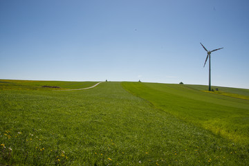 Fototapeta na wymiar Waldviertel, Windenergie