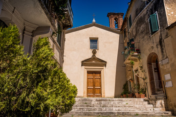 Fototapeta na wymiar SERRE di RAPOLANO, TUSCANY, Italy - Church of the Company of Santa Caterina della Misericordia