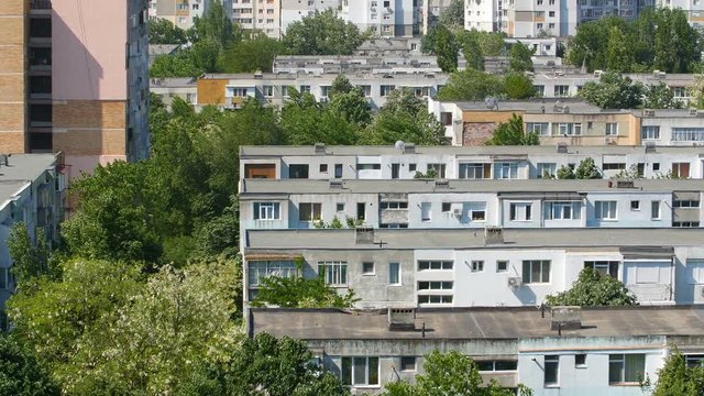 Urban Blocks With Trees Nature Around