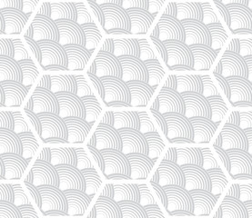Fototapeta na wymiar Seamless pattern for tiles in the bathroom. Drawing for home textiles. Pattern made of hexagons.
