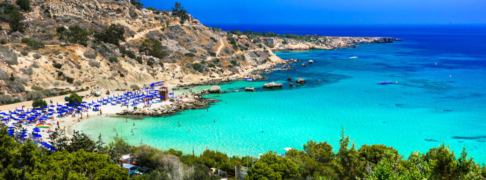 Best beaches of Cyprus - Konnos Bay in Cape Greko national park
