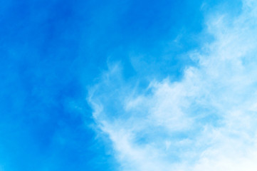 Fototapeta na wymiar Blue sky background with clouds for design