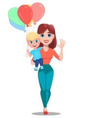 Mother's day greeting card.