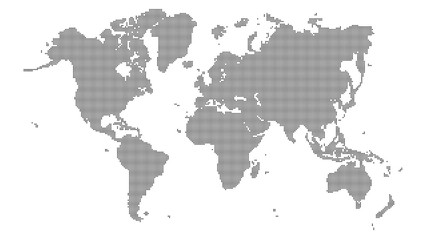 World map vector illustration. Halftone style Earth.Monochrome dotted map concept.