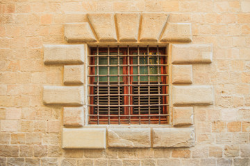 Fototapeta na wymiar old window with bar