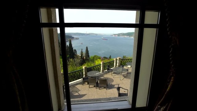 adile sultan in istanbul boshporus window sea 