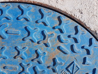 Blue metallic texture