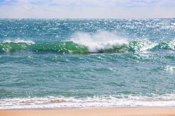 waves on the sea shore