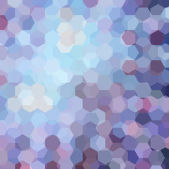 Geometric pattern, vector background with hexagons in blue, purple, violet tones. Illustration pattern