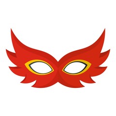 Nice mask icon. Flat illustration of nice mask vector icon for web