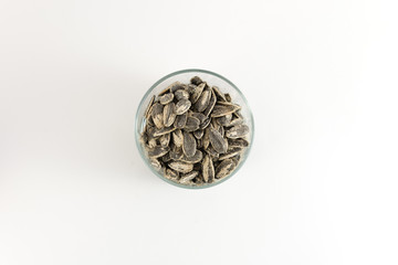 sunflower seeds toasted with salt as an appetizer
