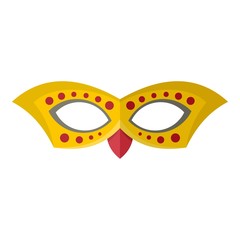 Costume mask icon. Flat illustration of costume mask vector icon for web