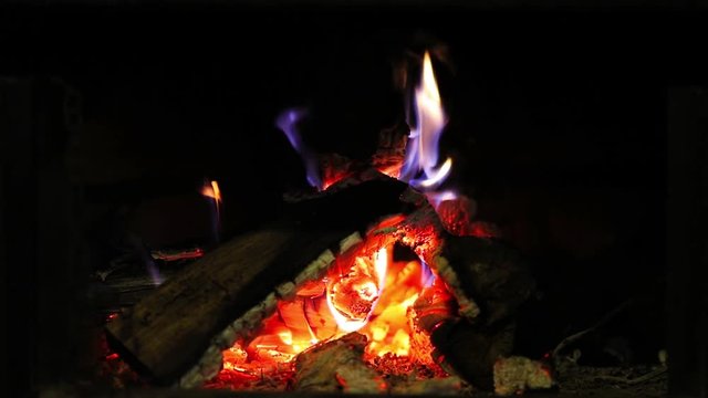 Fogo na lareira