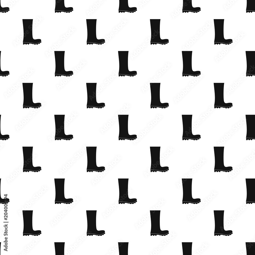 Poster rubber boots pattern vector seamless repeating for any web design
