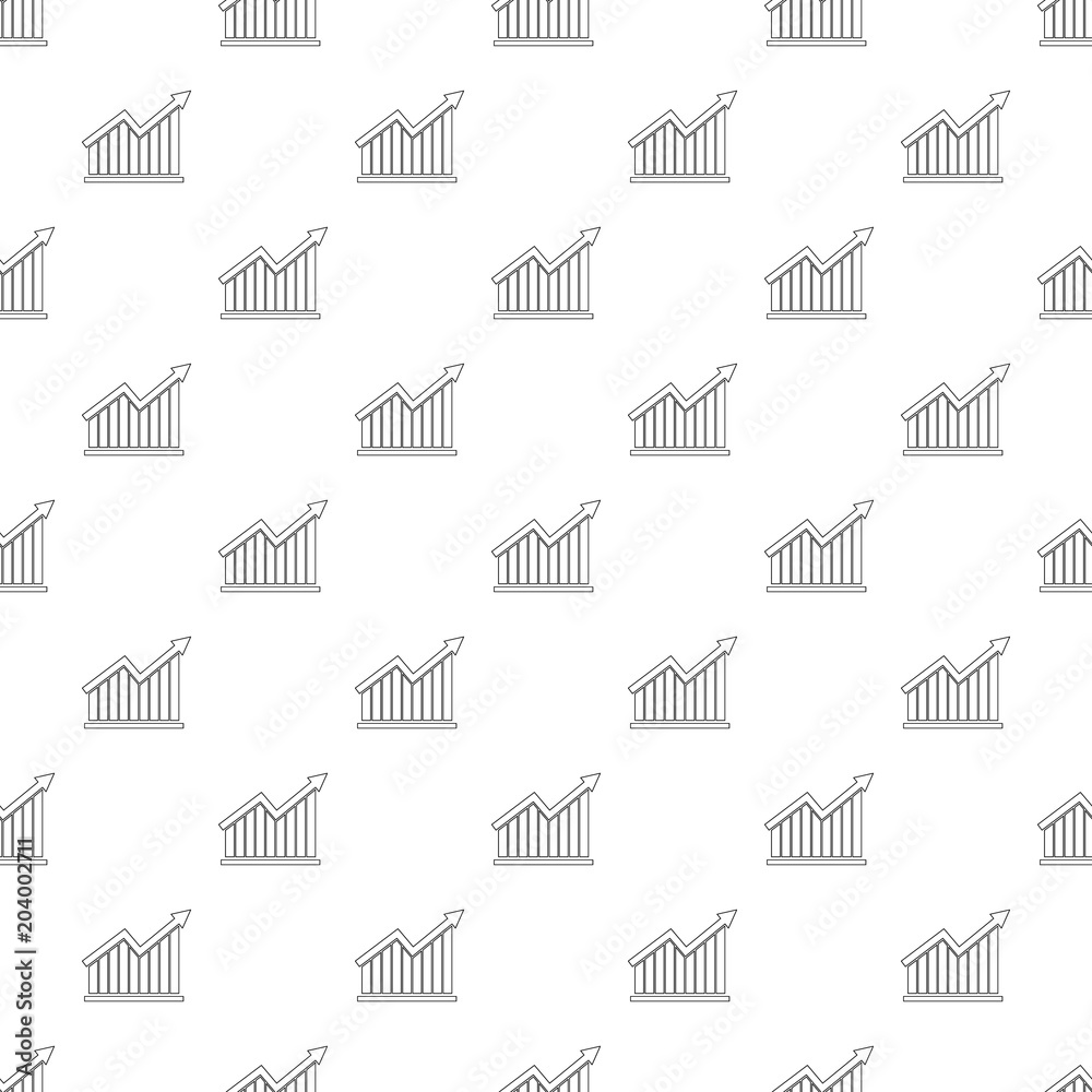 Poster best graph pattern vector seamless repeating for any web design
