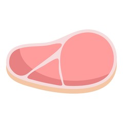 Tender steak icon. Flat illustration of tender steak vector icon for web