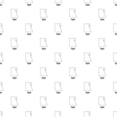 Egypt map thin line. Simple illustration of Egypt map vector isolated on white background