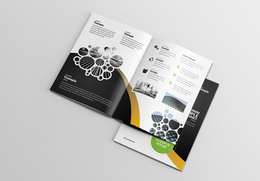 Bifold Brochure Clustered Circles 