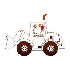Worker mouse with tool box vector illustration graphic design