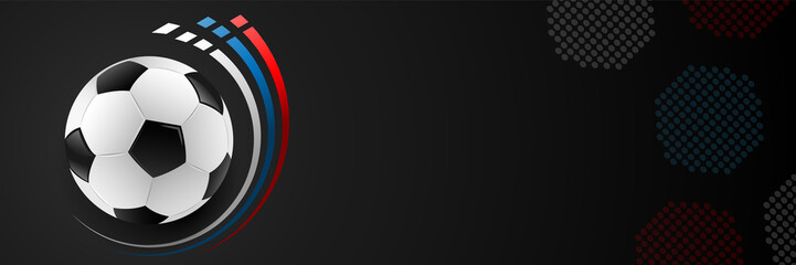 Fussball Banner mit Russland Flagge Fahne Farben abstrakt © pixelliebe
