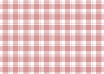 Red checkered tablecloth. Red gingham seamless pattern. Texture from squares for plaid, tablecloths and other textile products. Vector illustration