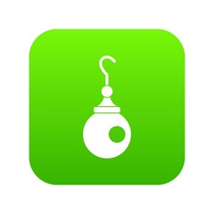 Earring icon digital green