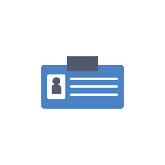 colored pass card icon. Element of science and laboratory for mobile concept and web apps. Detailed pass card icon can be used for web and mobile. Premium icon