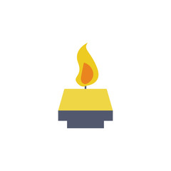 colored chemical burner icon. Element of science and laboratory for mobile concept and web apps. Detailed chemical burner icon can be used for web and mobile. Premium icon