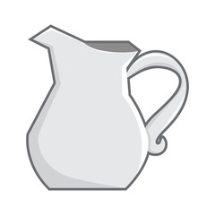 tea pot isolated on black background