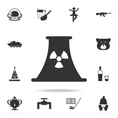 nuclear power plant icon. Detailed set of Russian culture icons. Premium graphic design. One of the collection icons for websites, web design, mobile app