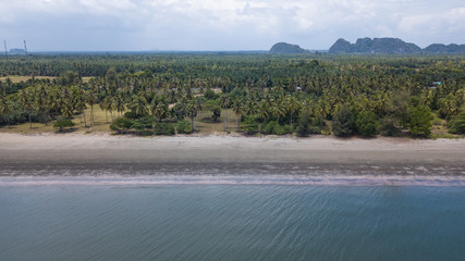 aerial view landscape of  Koh Lanta ,  Krabi Thailand