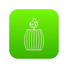 Big icon green vector