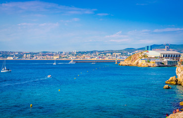 Beautiful coast of Marseilles, France