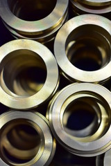 Metal brass o-ring selective focus