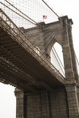 Fototapeta premium A view of Brooklyn Bridge